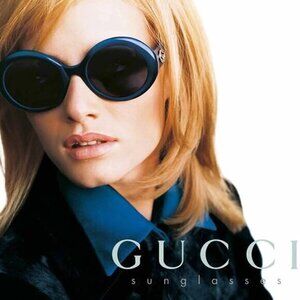 Gucci Blue and Black Women's Sunglasses